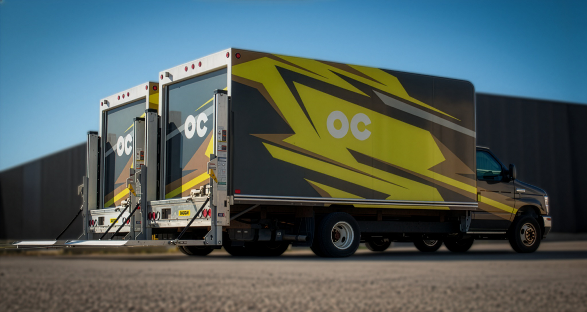 Ontario Camera Pickford grip and lighting trucks with lift gate in Toronto